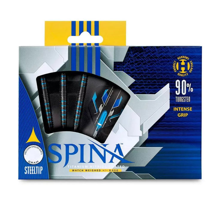 Spina Black Steel Tip Darts - 90% Tungsten from On Point Darts