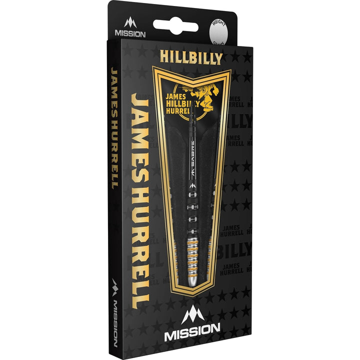 James Hurrell Black Pvd & Yellow V2 Steel Tip Darts - 95% from On Point Darts