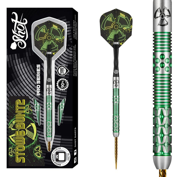 Stowe Buntz 2.0 Steel Tip Darts - 90% Tungsten from On Point Darts
