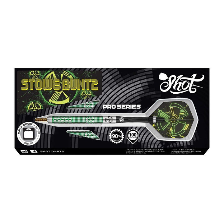 Stowe Buntz 2.0 Steel Tip Darts - 90% Tungsten from On Point Darts
