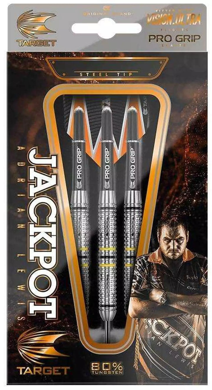Jackpot Adrian Lewis Steel Tip Darts - 80% Tungsten from On Point Darts