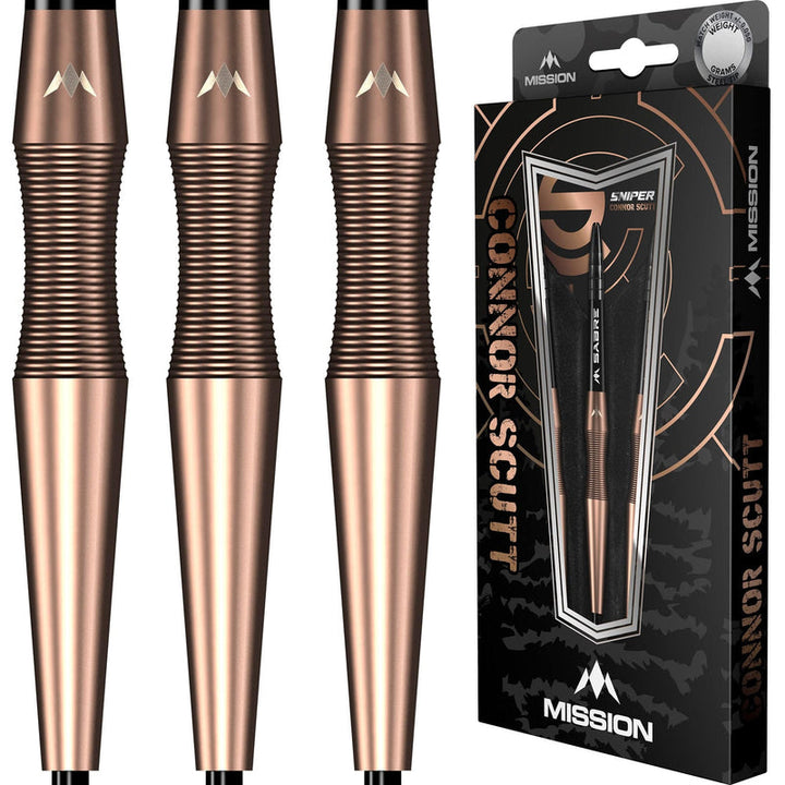 Connor Scutt V2 Bronze Pvd Steel Tip Darts - 90% Tungsten from On Point Darts