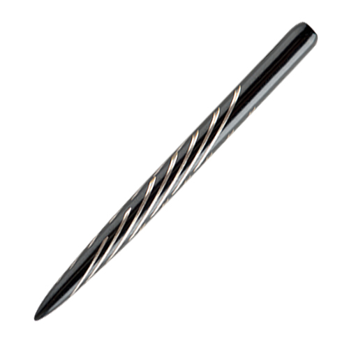 Aztech Dart Points - Black / Silver from On Point Darts