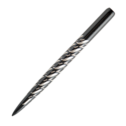 Aztech Dart Points - Black / Silver from On Point Darts