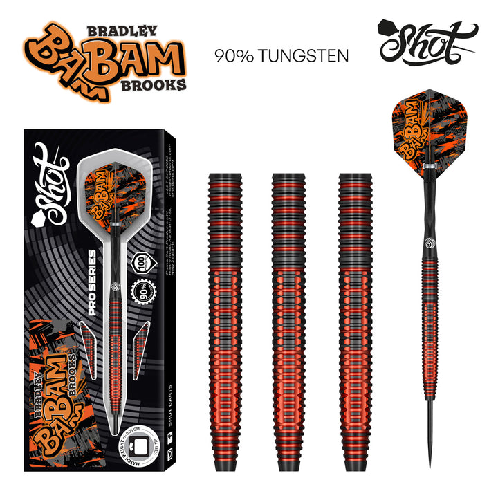 Bradley Brooks Steel Tip Darts - 90% Tungsten from On Point Darts