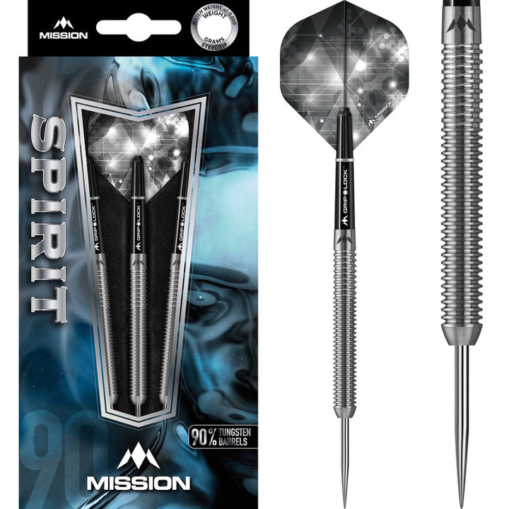Spirit M3 Twin Ring Grip Steel Tip Darts - 90% Tungsten from On Point Darts