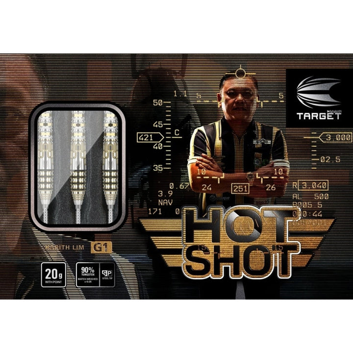 Harith Lim Hot Shot G1 Steel Tip Darts - 90% Tungsten from On Point Darts