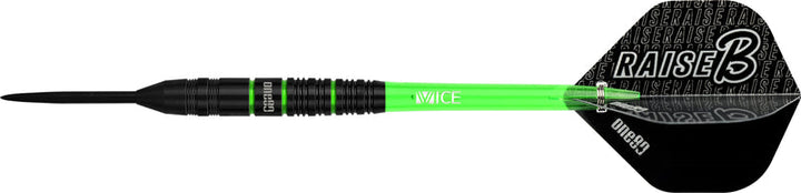 Raise B Green Steel Tip Darts - 80% Tungsten from On Point Darts