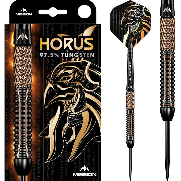 Horus Black & Bronze Electro - 97. Steel Tip Darts - 5% from On Point Darts