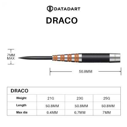 Draco Steel Tip Darts - 95% Tungsten from On Point Darts
