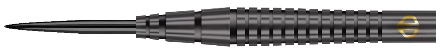 Black Ringed Steel Tip Darts - 90% Tungsten from On Point Darts