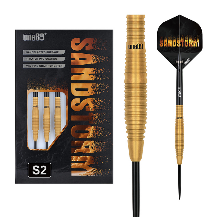 Sandstorm S2 Steel Tip Darts - 90% Tungsten from On Point Darts