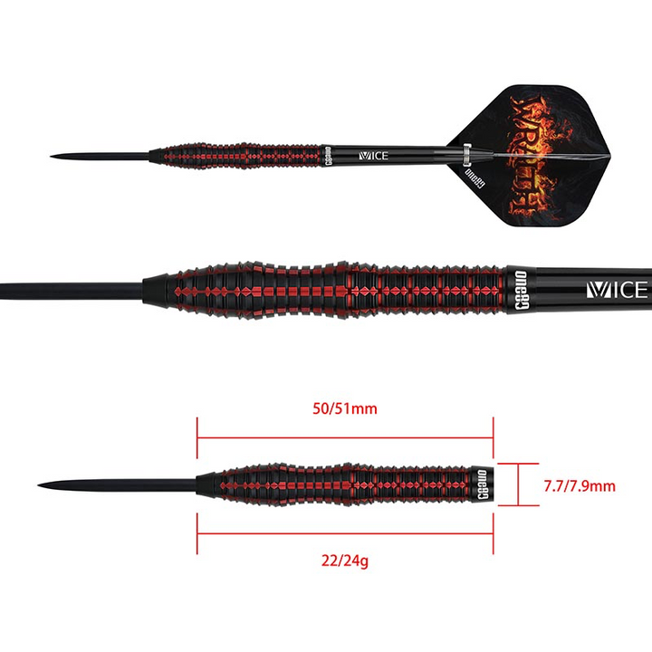 Wraith W2 Steel Tip Darts - 90% Tungsten from On Point Darts