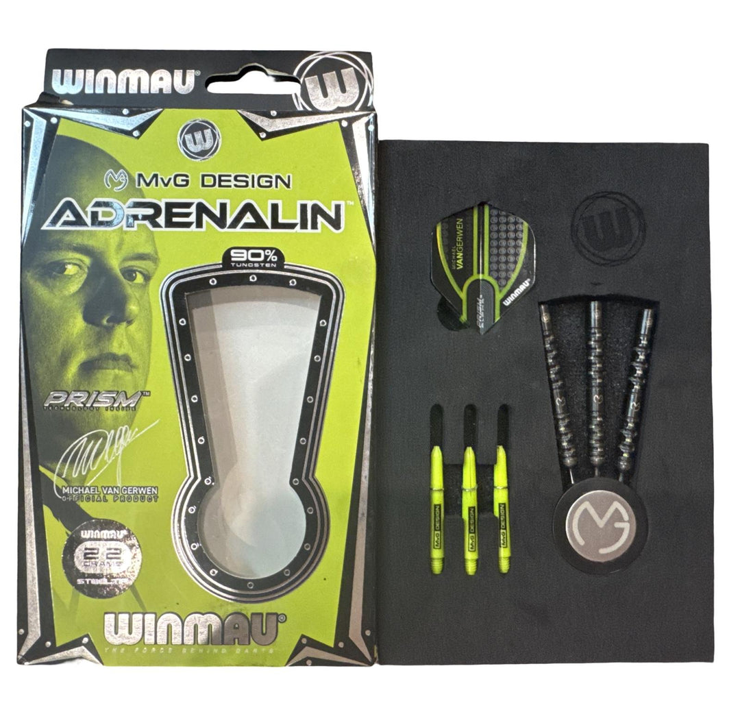 Winmau MVG Design Adrenalin 90% Tungsten Darts 22g - Trade In Collection