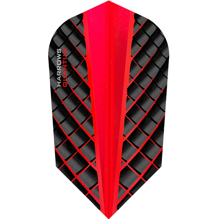 Harrows - Quantum Red Dart Flights - Slim from On Point Darts