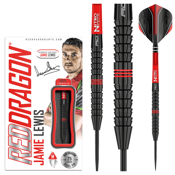 Jamie Lewis Steel Tip Darts - 90% Tungsten from On Point Darts