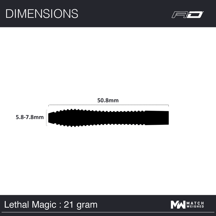 Red Dragon - Lethal Magic Darts For Sale - 21G Steel Tip from On Point Darts