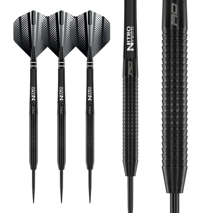 Red Dragon - Razor Edge Black Steel Tip Darts - 85% Tungsten