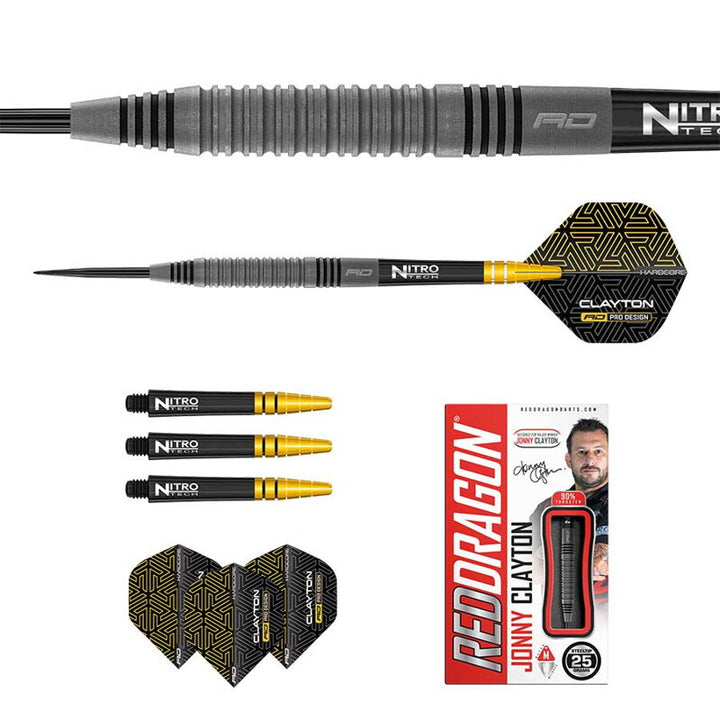 Red Dragon - Jonny Clayton Oxide Edition Steel Tip Darts - 90% Tungsten