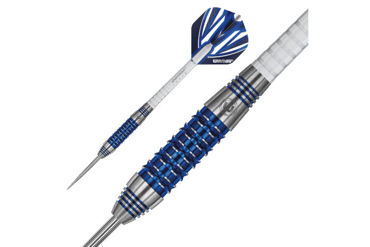 Winmau Andy Fordham Steel Tip Darts 90% Tungsten — barrel and grip close-up