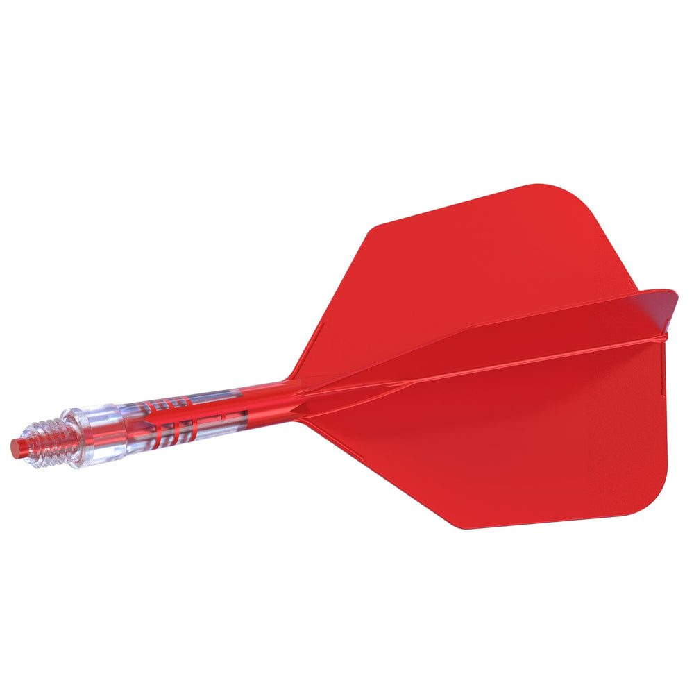 Cuesoul Big Wing Carbon Rost T19 Dart Flights — red integrated flight and shaft
