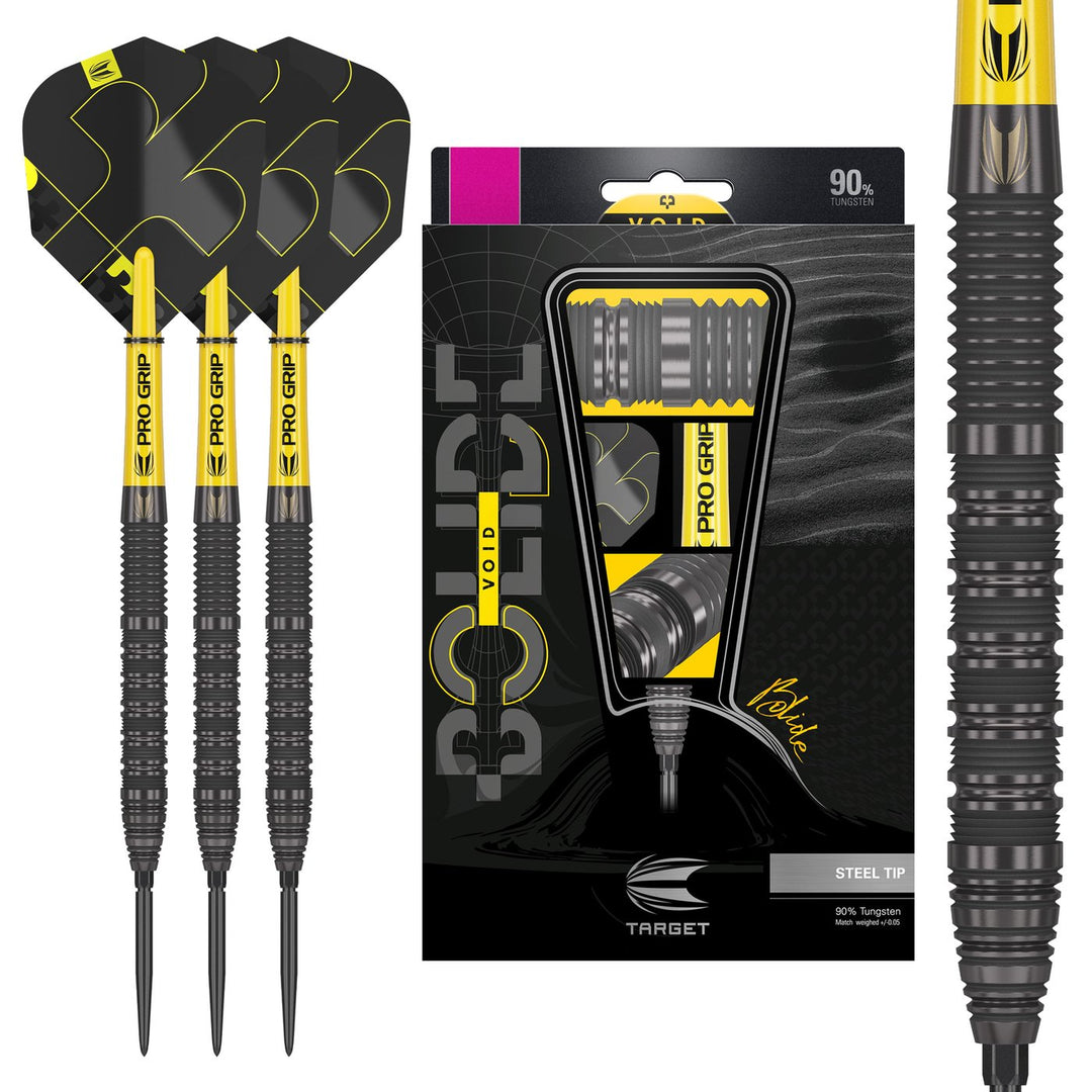 Target Bolide Void 01 Steel Tip Darts - 90% Tungsten 23g