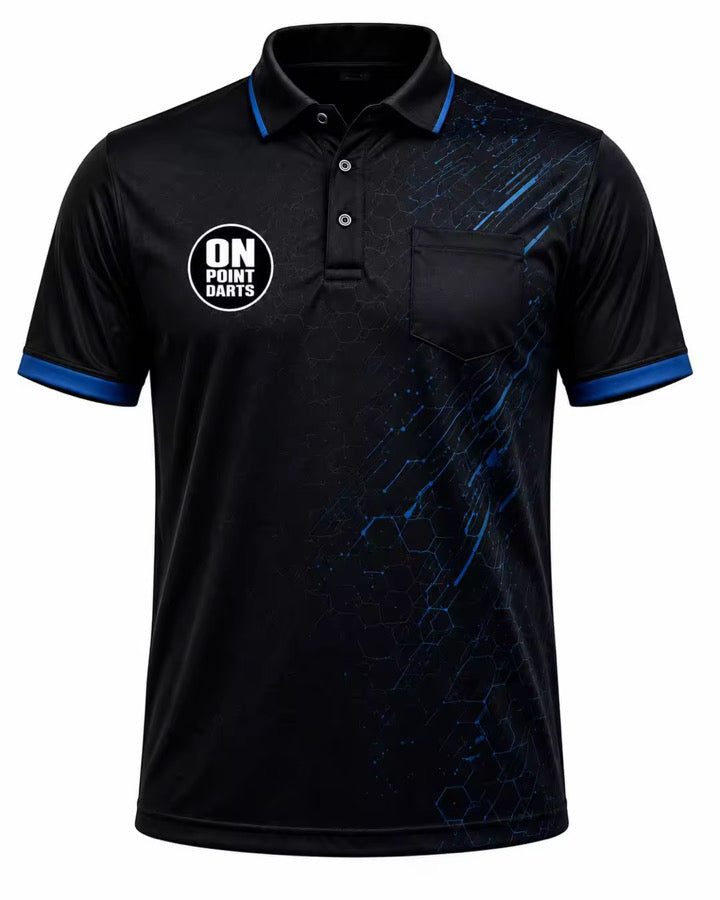 On Point Shirts Electric Blue / XL darts apparel