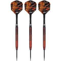 Shot Bradley Brooks Steel Tip Darts 90% Tungsten — three assembled darts