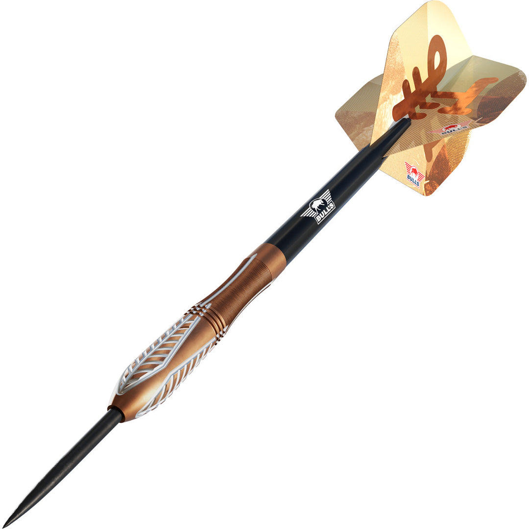 Bulls Bronzo Nova Steel Tip Darts 90% Tungsten — assembled dart