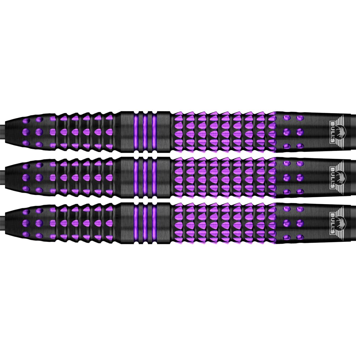 Lerena Rietbergen Steel Tip Darts - 90% Tungsten — three barrel close-ups