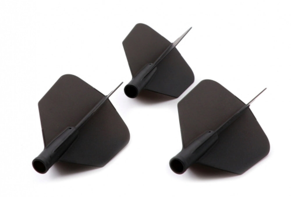 Cuesoul Tero AK4 Dart Flights - Big Wing Black
