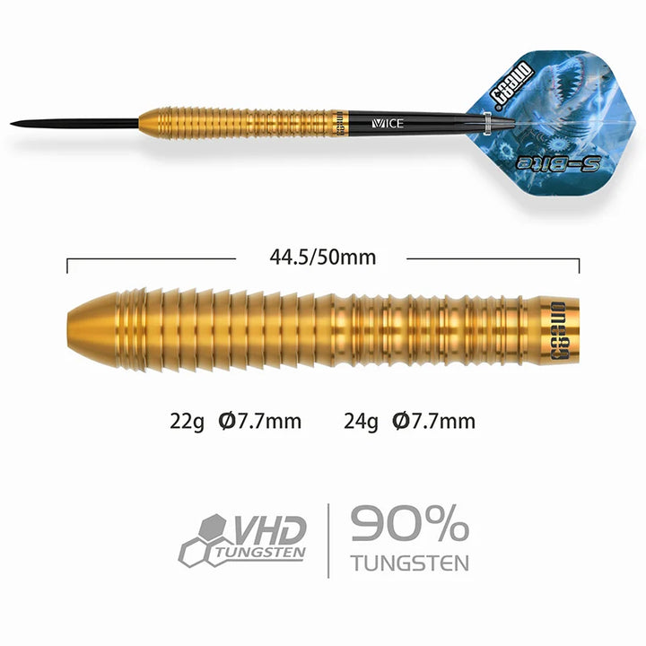 S-Bite B1 Steel Tip Darts - 90% Tungsten