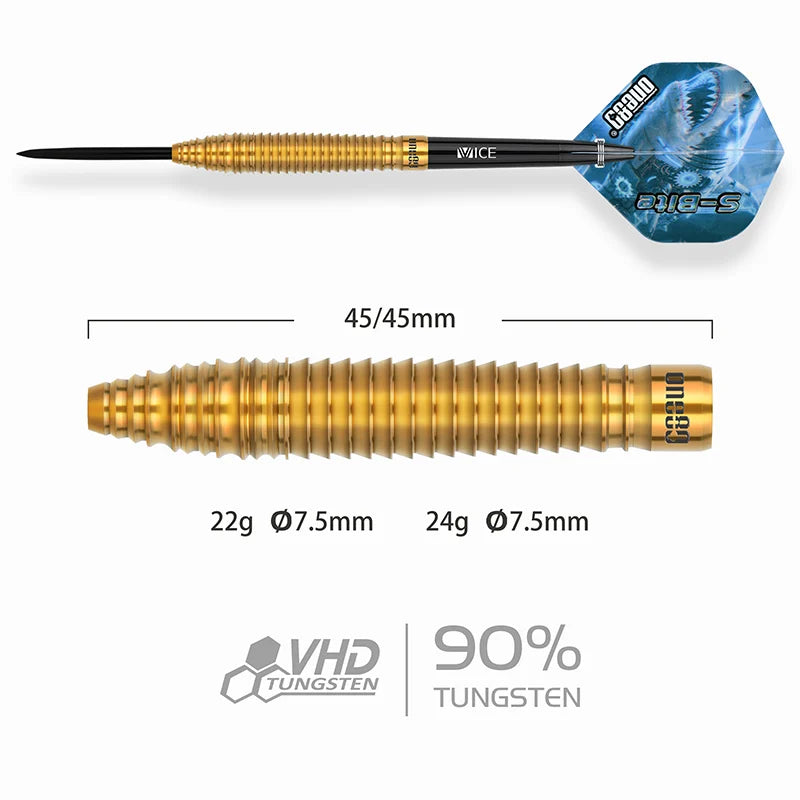 S-Bite B2 Steel Tip Darts - 90% Tungsten