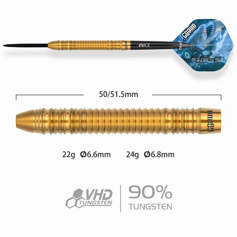 S-Bite B3 Steel Tip Darts - 90% Tungsten