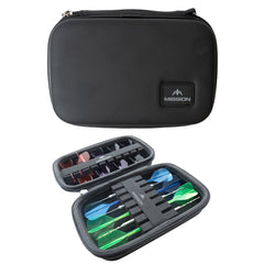 Mission Force 90 Dart Case — open and closed case views