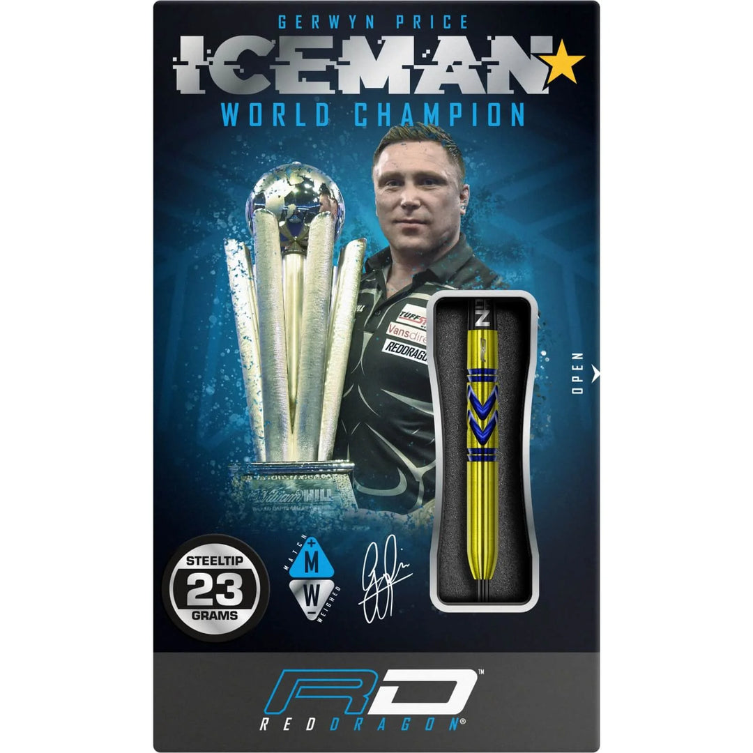 Gerwyn Price Avalanche Gold Steel Tip Darts - 90% Tungsten