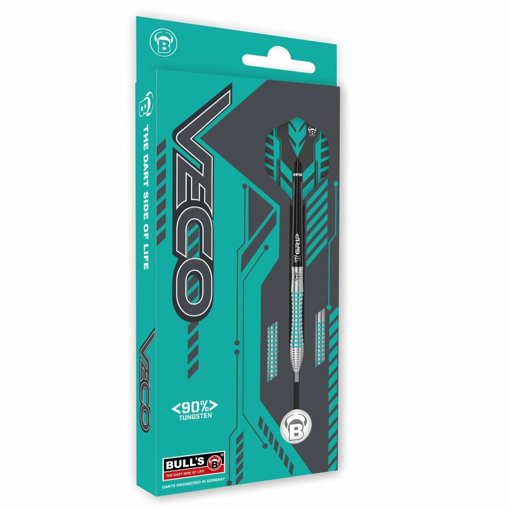 Bulls Veco V2 Steel Tip Darts 90% Tungsten — retail packaging