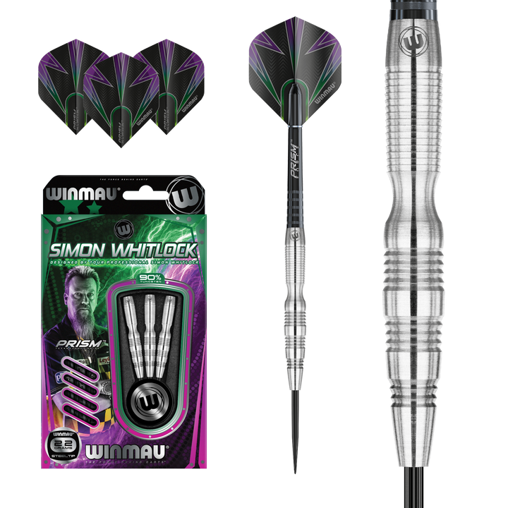 Simon Whitlock Steel Tip Darts - 90% Tungsten