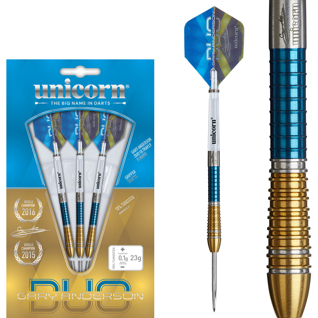 Gary Anderson Phase 6 Duo Steel Tip Darts - 90% Tungsten