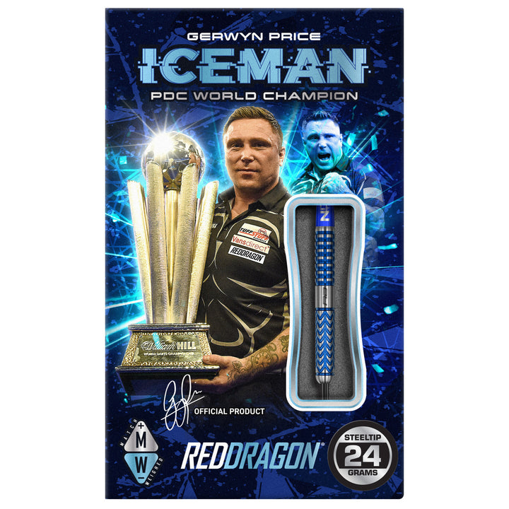 Gerwyn Price Glacier Steel Tip Darts - 90% Tungsten