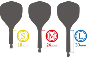 Axe 120 Tri Dart Flights - Small