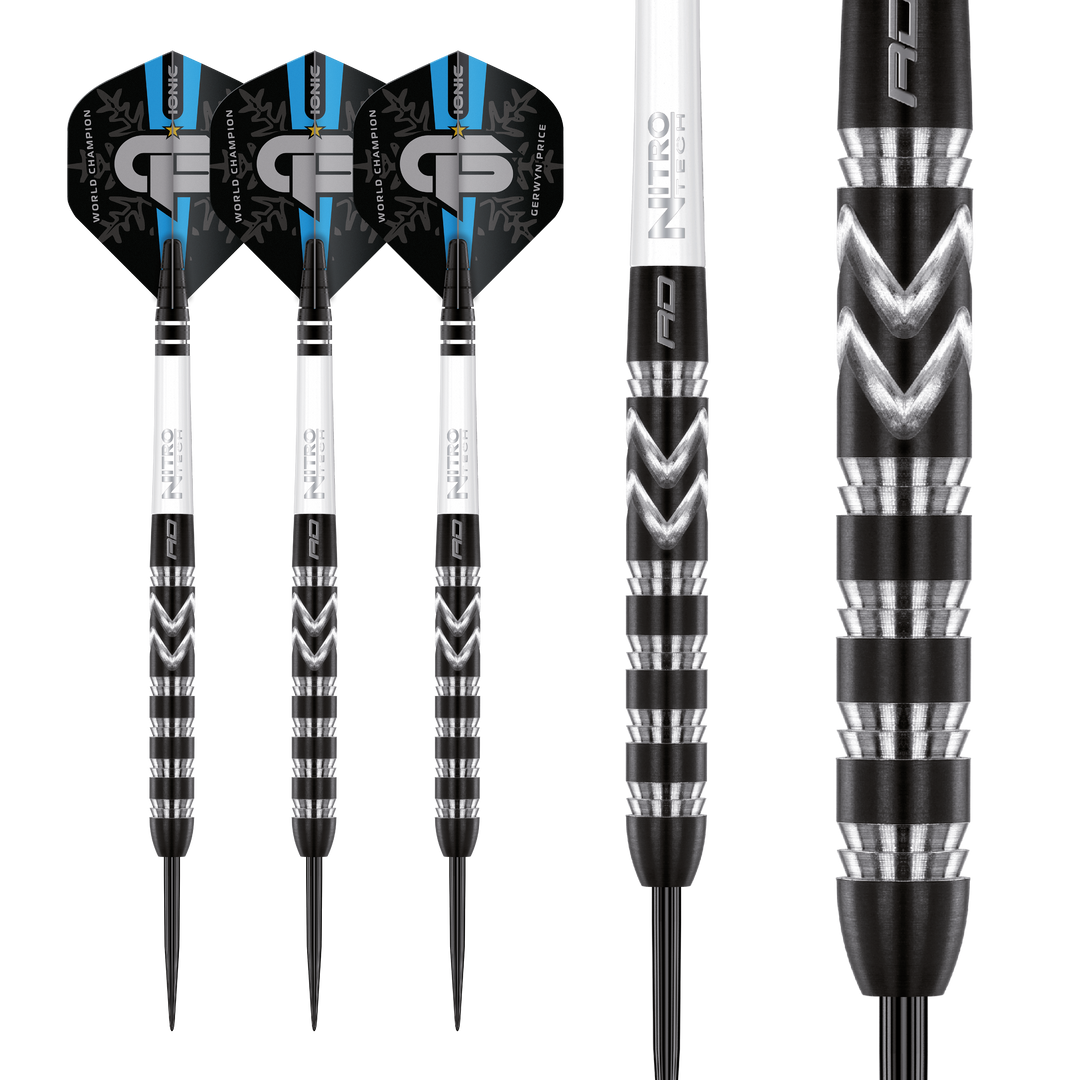 Gerwyn Price - World Champion SE Onyx Steel Tip Darts - 90 Gerwyn Price - World Champion SE Onyx Steel Tip Darts - 90