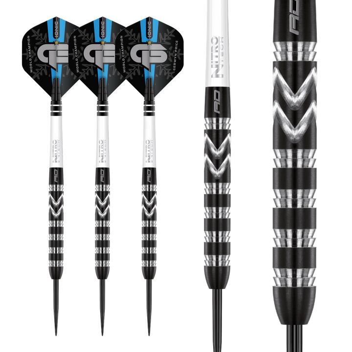 Gerwyn Price - World Champion SE Onyx Steel Tip Darts - 90% Tungsten