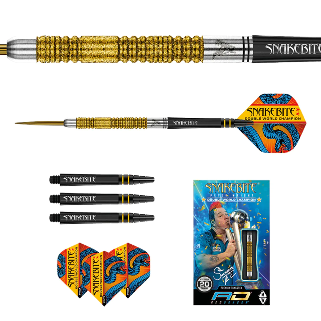 Red Dragon -  Peter Wright Gold - Special Edition Steel Tip Darts - 85% Tungsten
