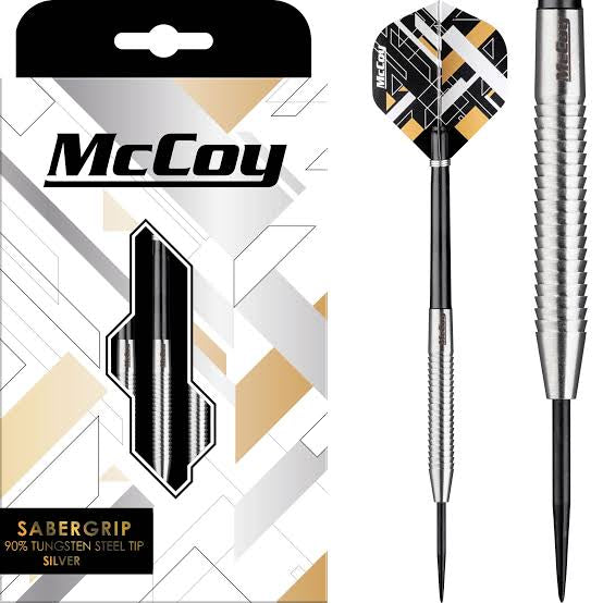 McCoy - Sabergrip Steel Tip Darts - 90% Tungsten