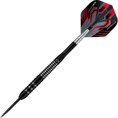 Harrows Damon Heta Black 90% Tungsten Darts — assembled dart