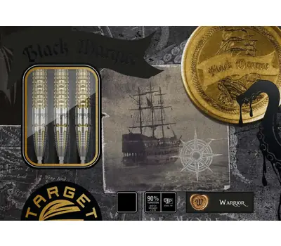 Black Marque Warrior Steel Tip Darts - 90% Tungsten