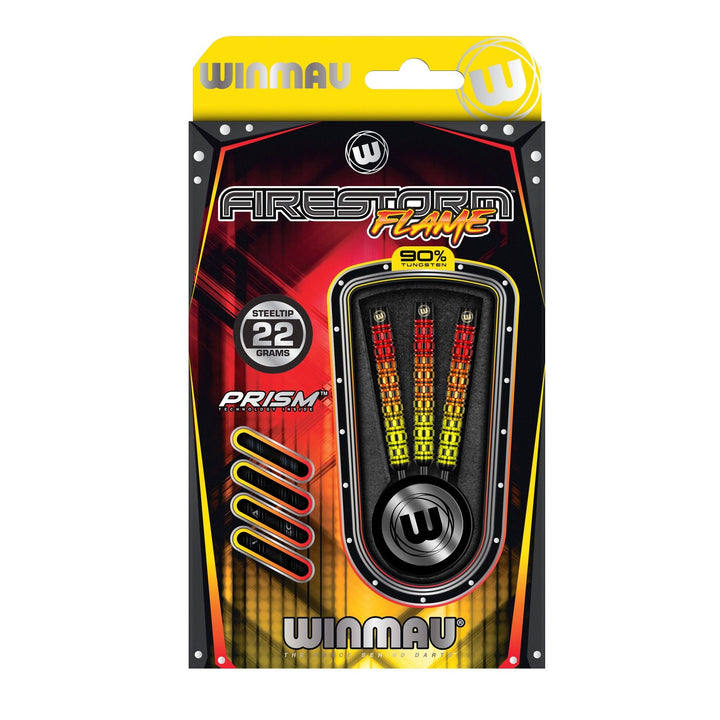 Winmau - Firestorm Flame Steel Tip Darts - 90% Tungsten