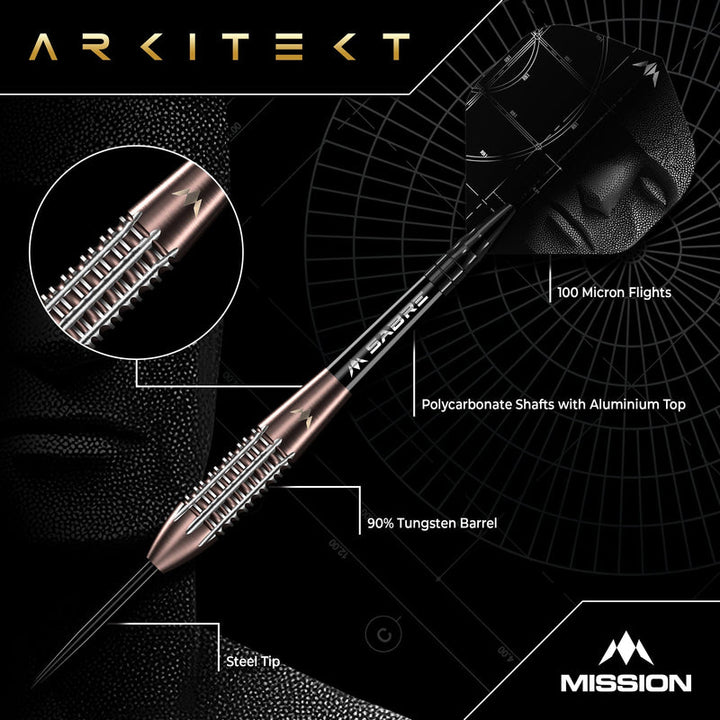 Arkitekt Steel Tip Darts - 90% Tungsten