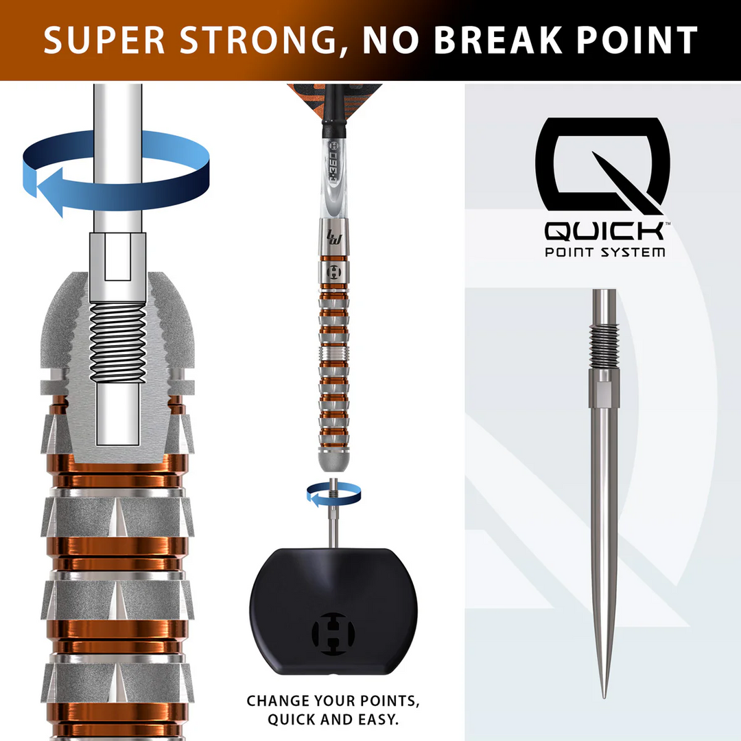 Luke Woodhouse S3 QP Steel Tip Darts - 90% Tungsten